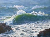 Волна,море" Картина маслом 40 на 50