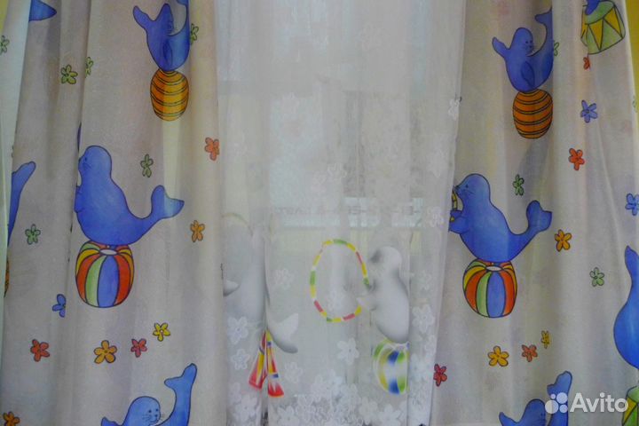 Шторка в детскую комнату