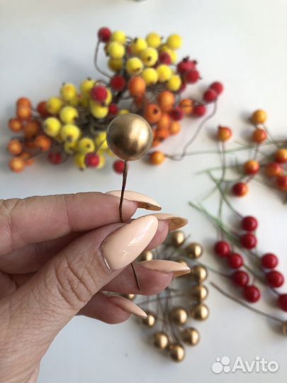 Искусственные ягоды мини