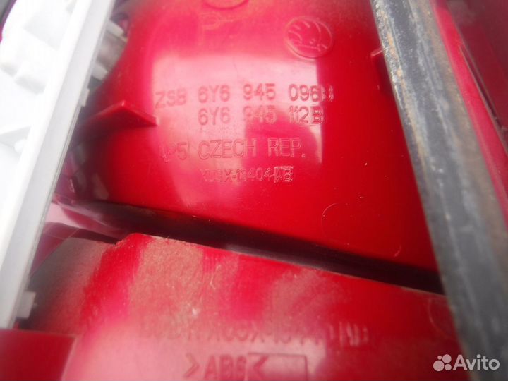 Фонарь правый №17 Skoda Fabia 2004