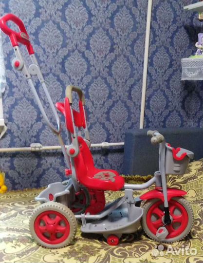 Детский трехколесный велосипед бу