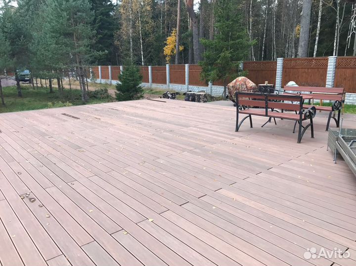 Террасная доска дпк CM decking MIX тик