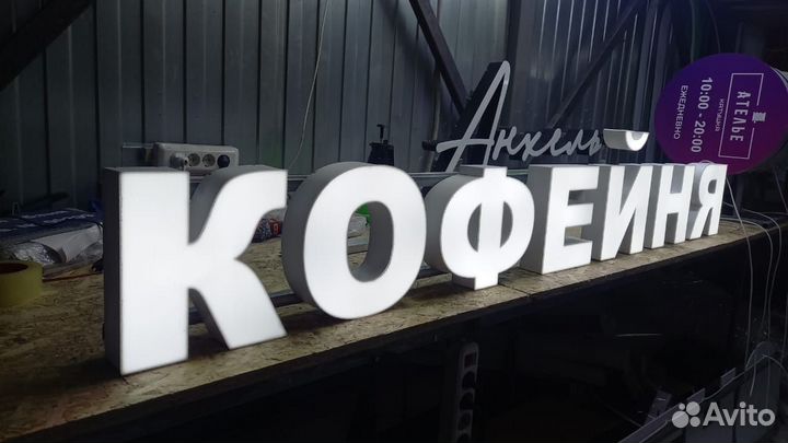 Рекламная вывеска Кофейня