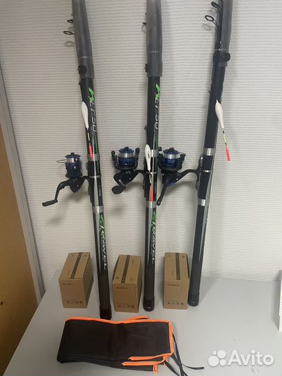 Новые поплавочные удочки в сборе
