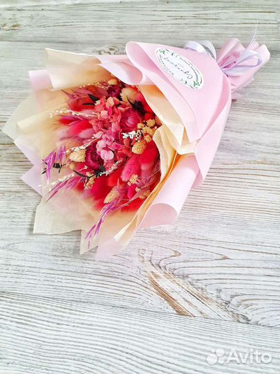 Букеты комплименты из стабилизированных цветов