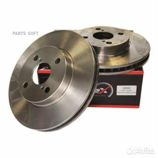 Kortex KD0030 Диск торм. перед.вент.(d255mm)