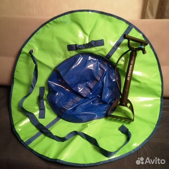 Тюбинг ватрушка большая с насосом