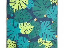 Ковер безворсовый Икеа, лист, зеленый, 133X160 см