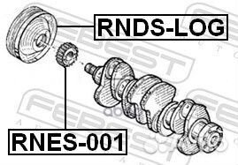 Шкив коленвала renault logan 2005-2013 rndslog