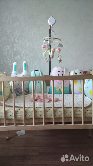 Мобиль на кроватку из фетра с подсветкой