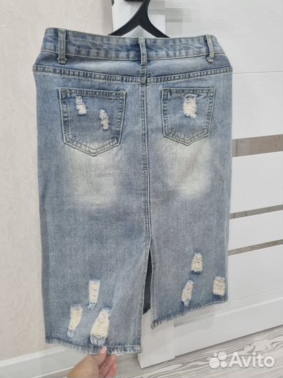 Юбка джинсовая