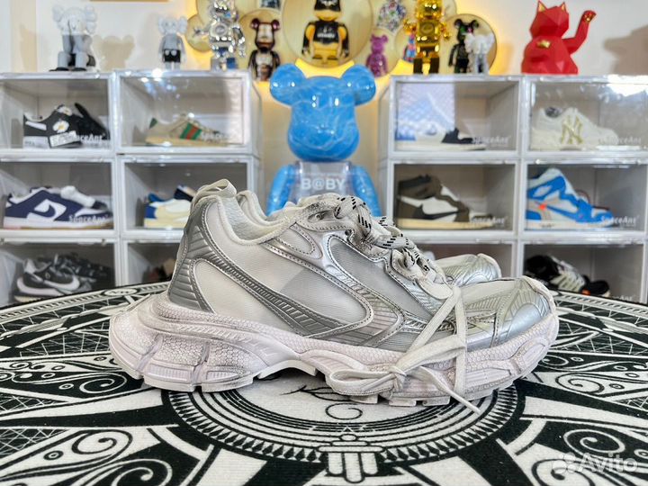 Balenciaga 3XL White Silver Summer Mesh кроссовки