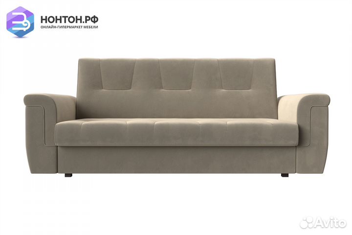 Диван книжка Эллиот микровельвет бежевый