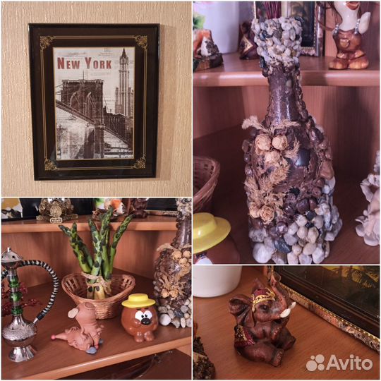 Бутылка декоративная хендмейд 