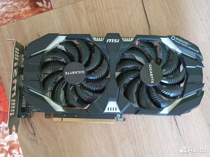 Видеокарта MSI Geforce gtx 1060 6gb