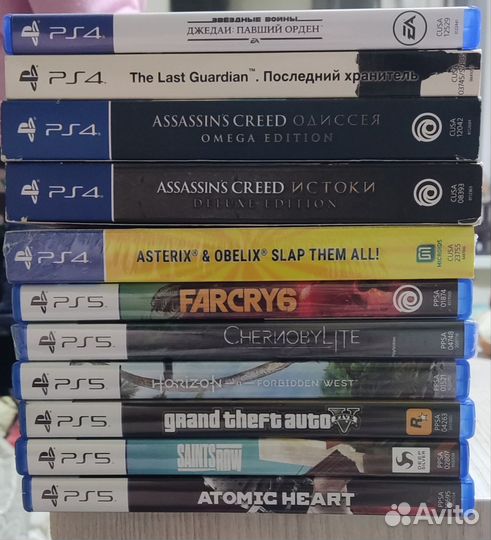Диски с играми ps4/5