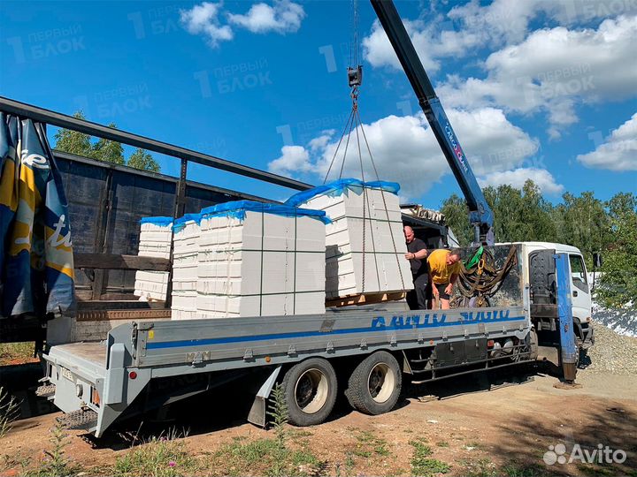 Газобетонный блок с доставкой D500 B2.5 гост