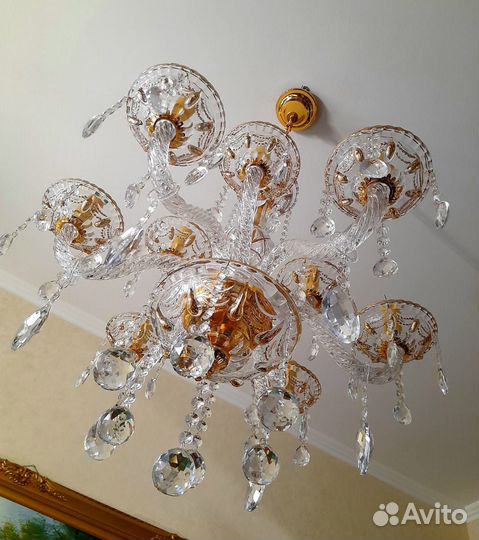 Люстра хрустальная новая /390512/9