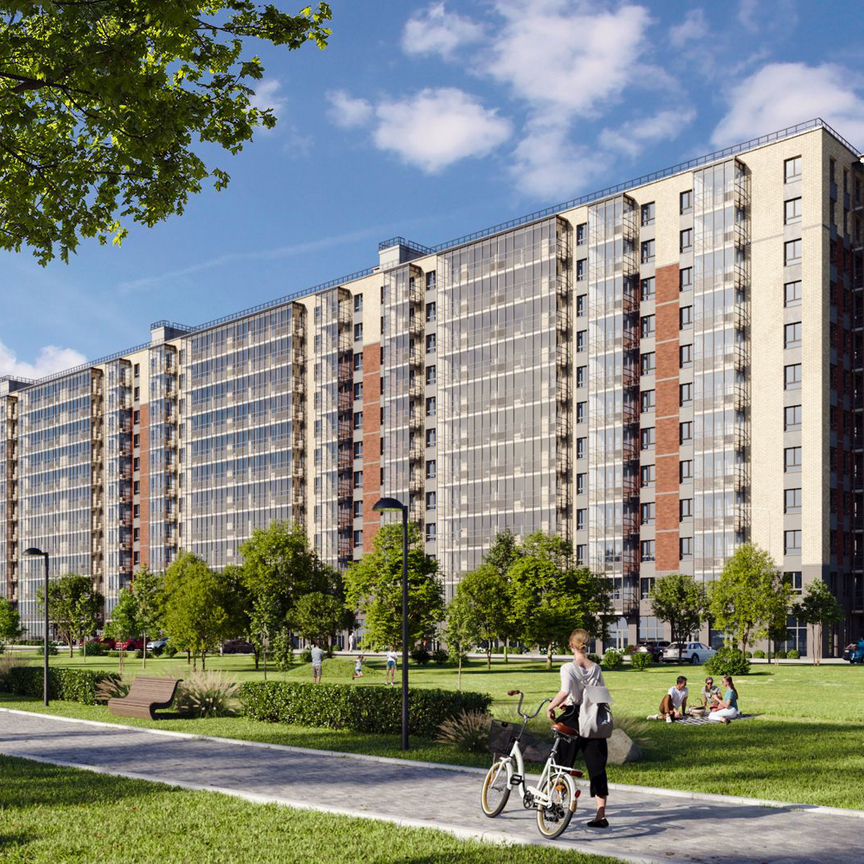 1-к. квартира, 42,9 м², 12/12 эт.