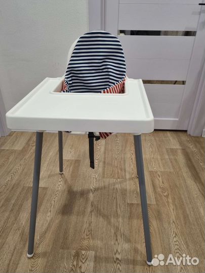 Стульчик для кормления IKEA со столиком и чехлом