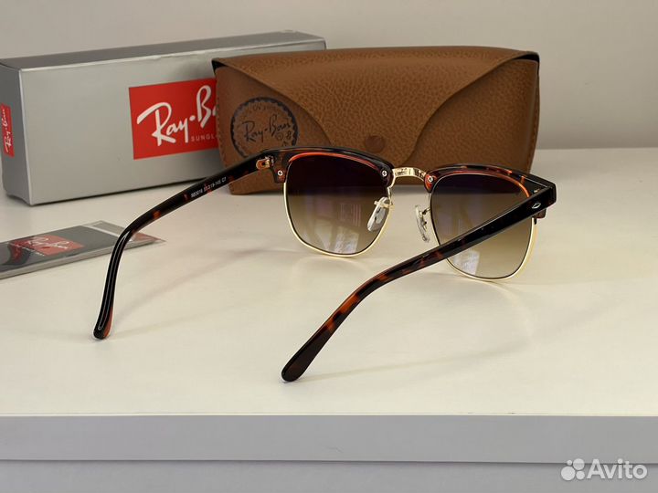 Солнцезащитные очки Ray ban стекло с чехлом