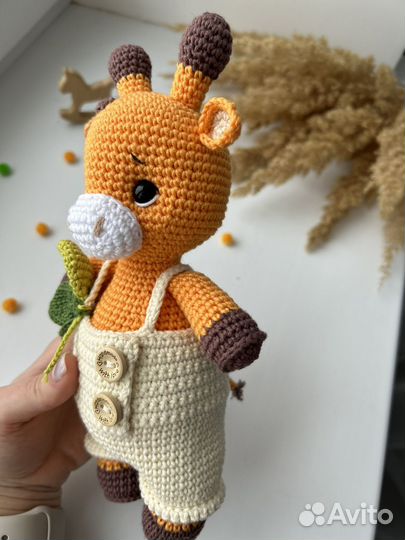 Вязаные игрушки Жираф