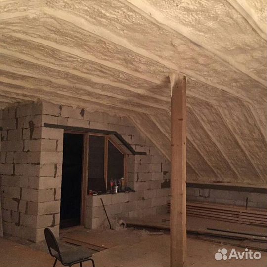 Утепление пенополиуретаном крыши дома