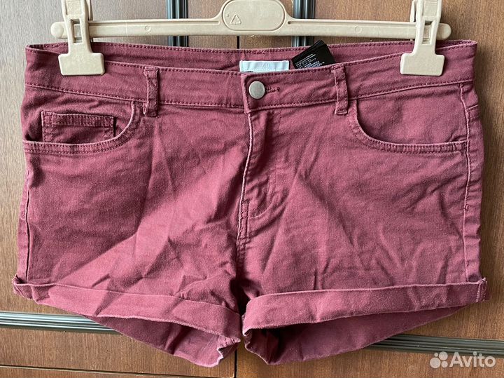 Шорты женские бардовые