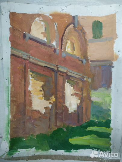 Этюд. Картина маслом