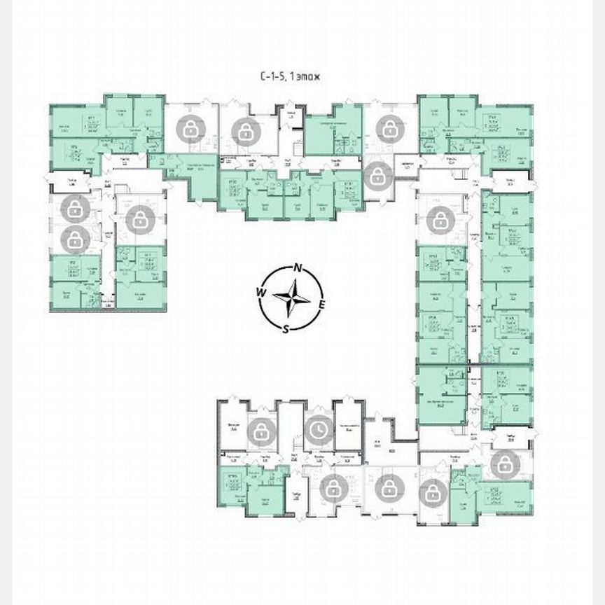 1-к. квартира, 41,7 м², 1/4 эт.