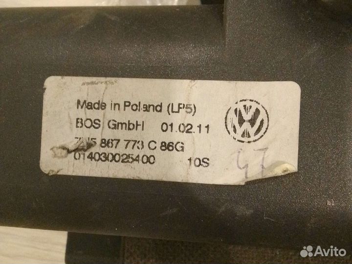 Шторка багажника volkswagen