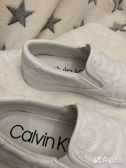 Слипоны Calvin Klein Geely White