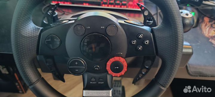 Игровой руль logitech driving force gt