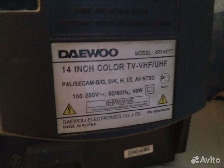 Телевизор daewoo 37