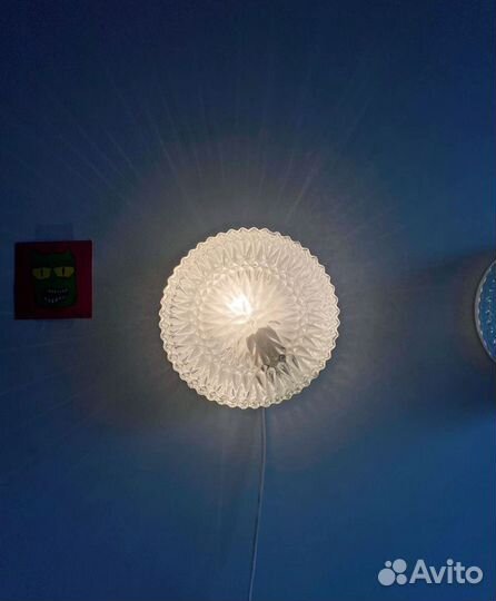 Винтажный настенно-потолочный светильник СССР бра