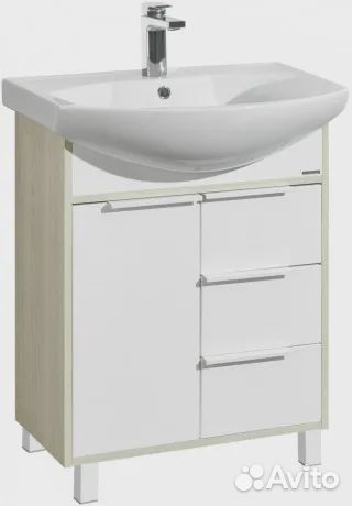 Тумба с раковиной aquaton (Акватон) 1a2133k1rib90