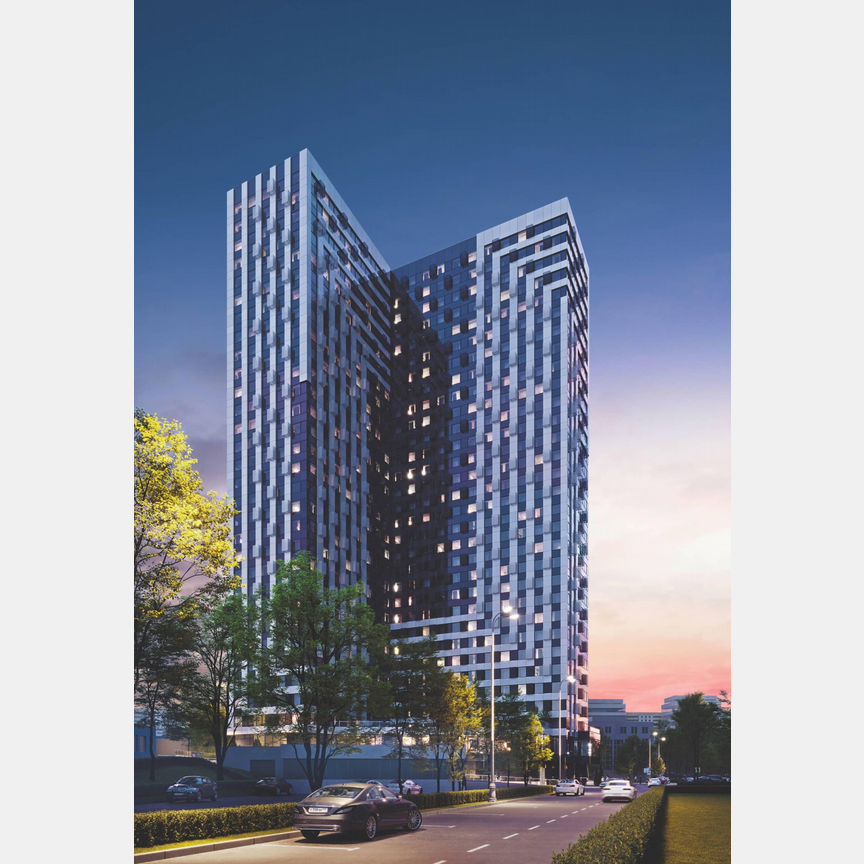 2-к. апартаменты, 56,7 м², 27/30 эт.