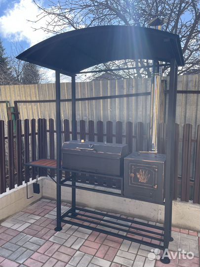 Мангал с крышей