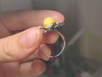 Комплект кольцо и серьги серебро