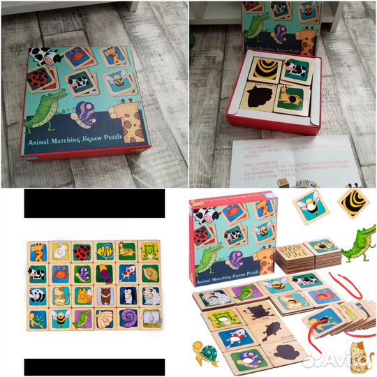 Развивающие деревянные игрушки монтессори