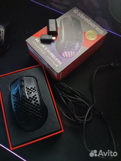 Мышка steelseries aerox 3 wireless черная