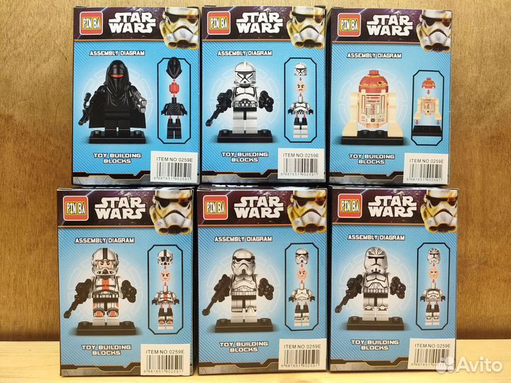 Лего Звёздные Войны 6 фигурок Lego Star Wars