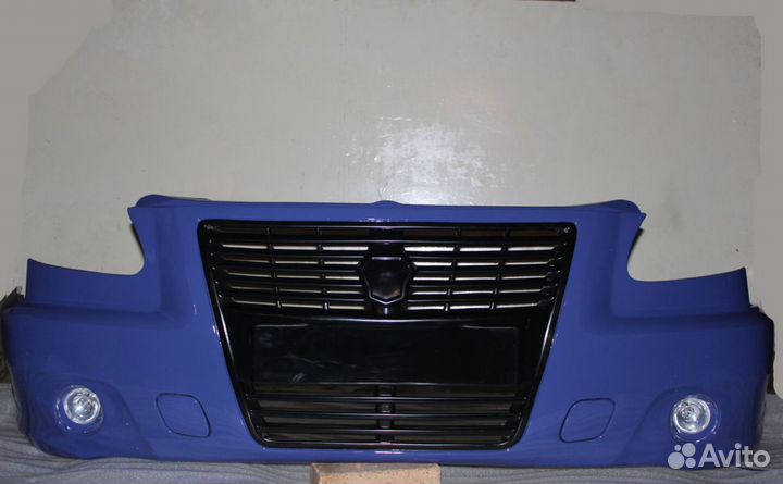 Бампер на Газель «Бизнес» с птф цвет Юниор