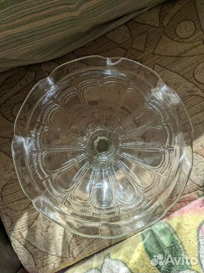 Винтажная,старинная ваза на ножке, фруктовница