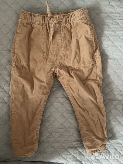 Вельветовые брюки zara 104