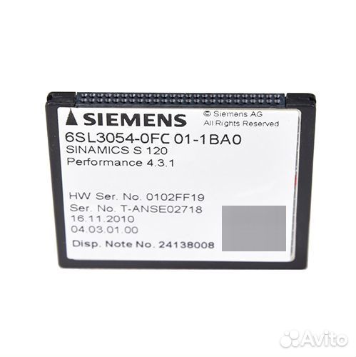 Карта памяти Siemens 6SL3054-0FC01-1BA0