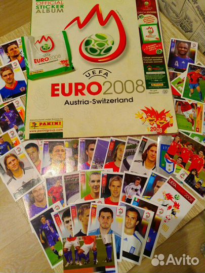 Наклейки euro2008 panini