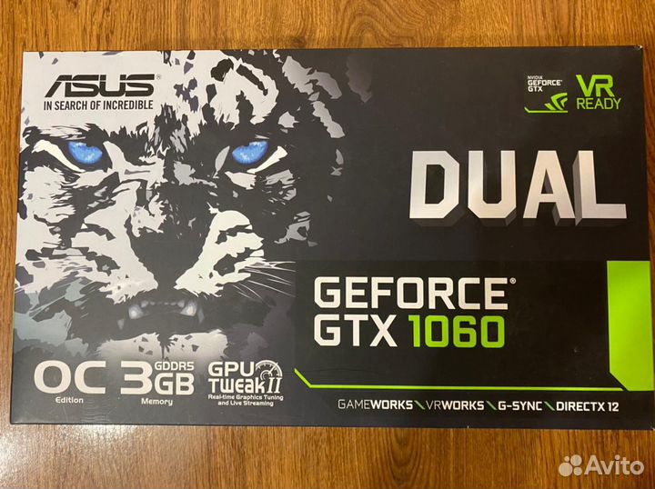 Видеокарта asus GeForce GTX1060