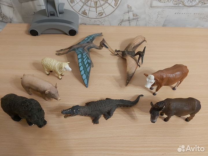 Фигурки животных schleich, papo, procon / collecta