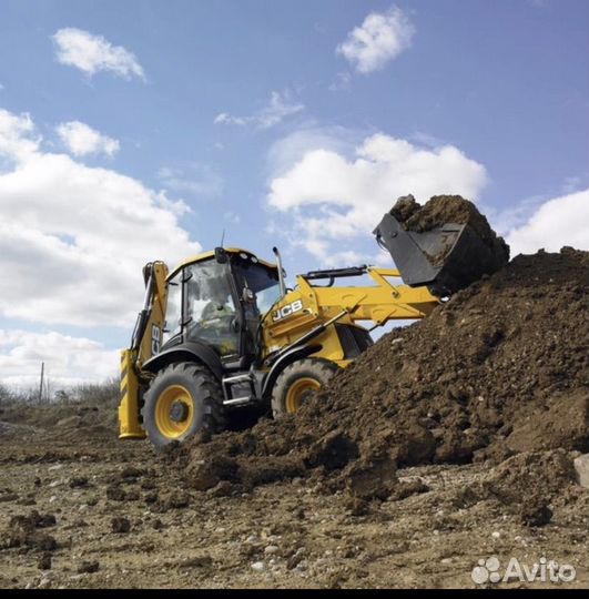 Аренда эксковатора погрузчика jcb